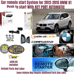 Car remote start System for 2012-2015 BMW X1 Push to start With KEY PORT AUTOMATIC