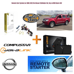 Remote Start for 2005-2012 fits Nissan Pathfinder Std. Key w/OEM Alarm SUV