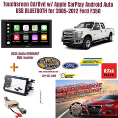 Touchsreen Cd/Dvd w/ CarPlay, Android Auto, USB, BT, for Ford F350 2005-2012