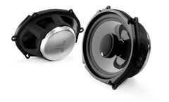 JL Audio C3-570 Convertible System with 5 x 7 / 6 x 8-inch (125 x 180mm) woofer and 1-inch (25mm) silk dome tweeter with neodymium magnet, programmable outboard crossover network.