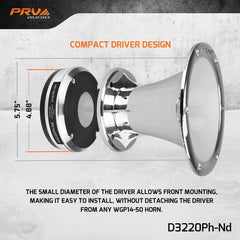 PRV Audio D3220Ph-Nd 2" Exit Midrange Compression Driver