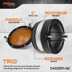 PRV Audio D4500Ph-Nd 2" Exit Midrange Compression Driver