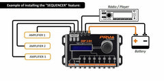 PRV AUDIO DSP 2.8X Car Audio Crossover and Equalizer 8 Channel Full Digital Signal Processor DSP with Sequencer