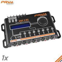 PRV AUDIO DSP 2.8X Car Audio Crossover and Equalizer 8 Channel Full Digital Signal Processor DSP with Sequencer