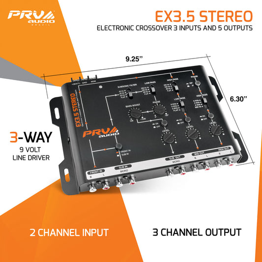 PRV Audio EX3.5 STEREO Electronic Crossover