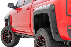 Rough Country F-C11413A Pocket Fender Flares Chevy Silverado 1500 (14-18)/2500HD (15-19)