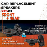 Car Speaker Replacement fits 1996-2000 for GMC Savana