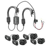 Heise HE-4TLRGBK RGB Accent Light Kit - 4 RGB Pods, 3 LED