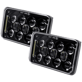 Heise HE-4X6B1 4"X6" LED Light with Black Front Face - 4x6 Inch, 18 LED