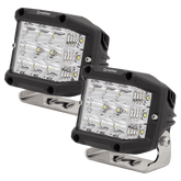 Heise HE-HCL1402PK High Output Cube Light - 4 Inch, 15 LED, 2-Pack with Harness