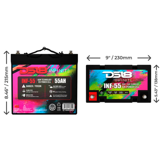 DS18 INF-55AH INFINITE 55 AH AGM Power Cell Battery
