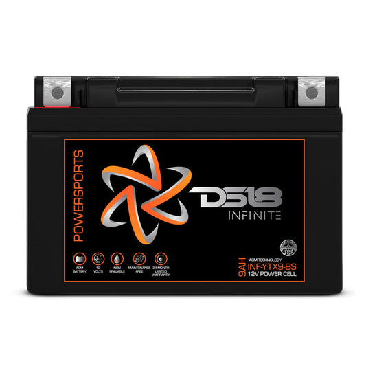 DS18 INF-YTX9-BS INFINITE 350 Watts 9 AH AGM Power Cell For Power Sports