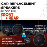 Car Speaker Replacement fits 1982-1986 for Nissan Sentra