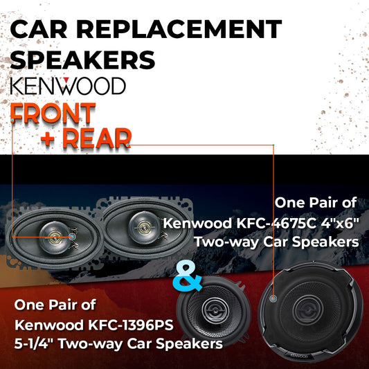 Car Speaker Replacement fits 1979-1988 for Jeep CJ-5/CJ-7