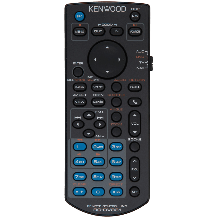 Kenwood KNA-RCDV331 Wireless Remote For Multimedia Receivers