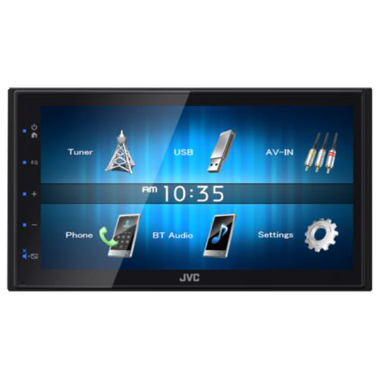 JVC KW-M150BT 2 DIN Mechless Receiver w/6.8" WVGA & Built In Bluetooth