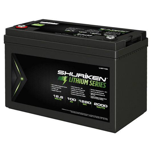 Shuriken LI-BT100 2000W / 100 Amp Hours Lithium Iron Battery