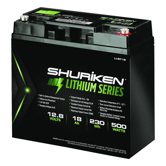Shuriken LI-BT18 500W / 18 Amp Hours Lithium Iron Battery