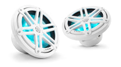 JL AUDIO M3-770X-S-Gw-i 7.7" Marine Coaxial Speakers, White Sport Grilles with RGB LED Lighting