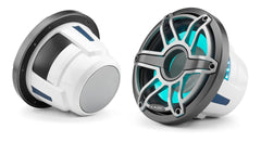 JL Audio M6-10W-S-GmTi-i-4 M6 Series 10" marine subwoofer with LED light designed for enclosures (Gunmetal Sport Grille and Titanium Grille Insert)