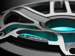 JL Audio M6-10W-S-GmTi-i-4 M6 Series 10" marine subwoofer with LED light designed for enclosures (Gunmetal Sport Grille and Titanium Grille Insert)