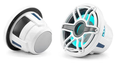 JL Audio M6-10W-S-GwGw-i-4 M6 Series 10" marine subwoofer with LED light designed for enclosures (Gloss White Sport Grille)