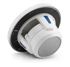 JL Audio M6-650X-S-GwGw-i M6 Series 6-1/2" marine speakers with LED lights (Gloss White Sport Grille)