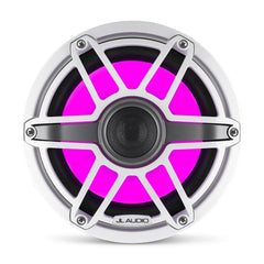 JL Audio M6-8IB-S-GwGw-i-4 M6 Series 8" marine subwoofer with LED light optimized for free air use (Gloss White Sport Grille)