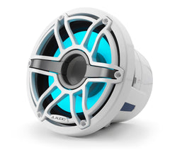 JL Audio M6-8IB-S-GwGw-i-4 M6 Series 8" marine subwoofer with LED light optimized for free air use (Gloss White Sport Grille)
