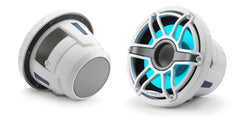 JL Audio M6-8IB-S-GwGw-i-4 M6 Series 8" marine subwoofer with LED light optimized for free air use (Gloss White Sport Grille)