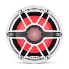 JL Audio M6-8IB-S-GwGw-i-4 M6 Series 8" marine subwoofer with LED light optimized for free air use (Gloss White Sport Grille)