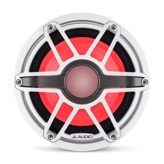 JL Audio M6-8IB-S-GwGw-i-4 M6 Series 8" marine subwoofer with LED light optimized for free air use (Gloss White Sport Grille)