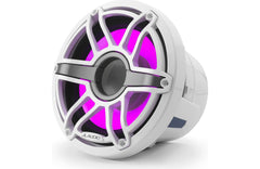 JL Audio M6-8W-S-GwGw-i-4 M6 Series 8" marine subwoofer with LED light optimized for enclosures (Gloss White Sport Grille)