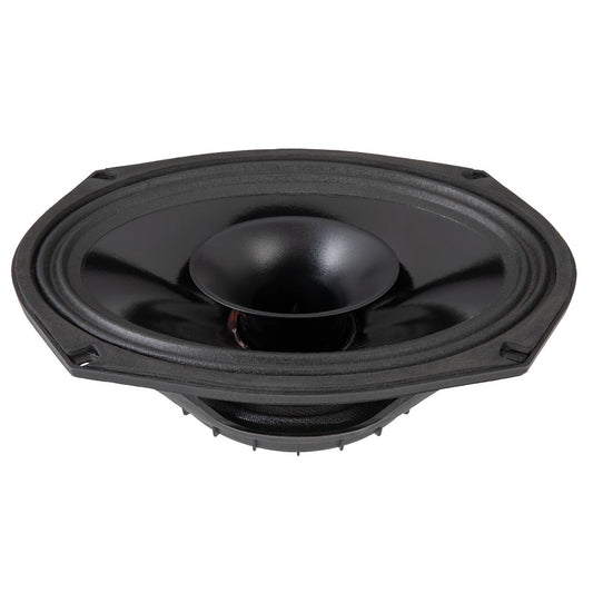 Soundstream Reserve MAS692HT 6x9 inch High Efficiency Horn Loaded Speaker with Ring Radiator Tweeter and built-in Crossovers 2 ohm. No grills.