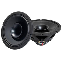 Soundstream Reserve MAS802HT 8 inch High Efficiency Horn Loaded Speaker with Ring Radiator Tweeter and built-in Crossovers 2 ohm. With grills.