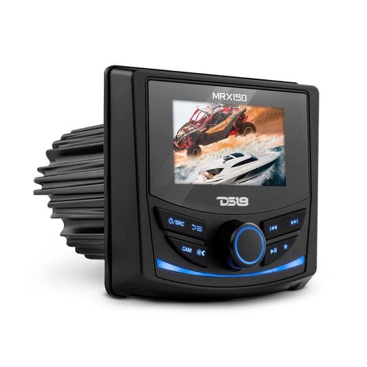 DS18 MRX150 Marine and Powersports Headunit 3" Color TFT screen , 2 Zones, 4 volts Output, BT, RDS 4 X 50 Watts