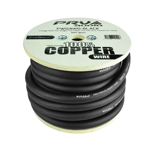 PRV Audio PW0AWG-BLACK Pure Oxygen Free Copper Power Wire