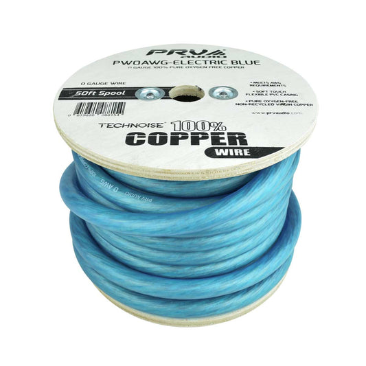 PRV Audio PW0AWG-ELECTRIC BLUE Pure Oxygen Free Copper Power Wire