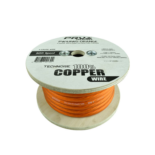 PRV Audio PW4AWG-ORANGE Pure Oxygen Free Copper Power Wire