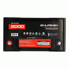 Shuriken SK-BT100 2000W 100AMP Hours Large Size AGM 12V Battery