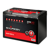 Shuriken SK-BT110 2200W 110AMP Hours Large Size AGM 12V Battery