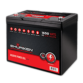 Shuriken SK-BT70 1650W 70AMP Hours Full Size AGM 12V Battery