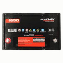 Shuriken SK-BT70 1650W 70AMP Hours Full Size AGM 12V Battery