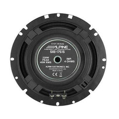 Alpine SXE-1751S SXE Series 280W Peak (45W RMS) 6.5" 2-Way Component Speaker