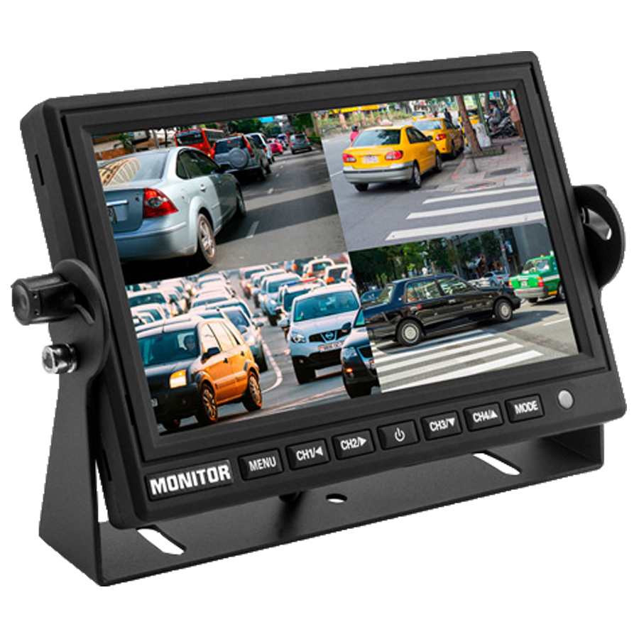 iBeam TE-7VS-4 7 Inch Monitor with Quad Camera Input