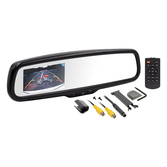iBeam TE-AD43 OE Style Auto-Dimming Mirror - Built-In 4.3 Inch Monitor