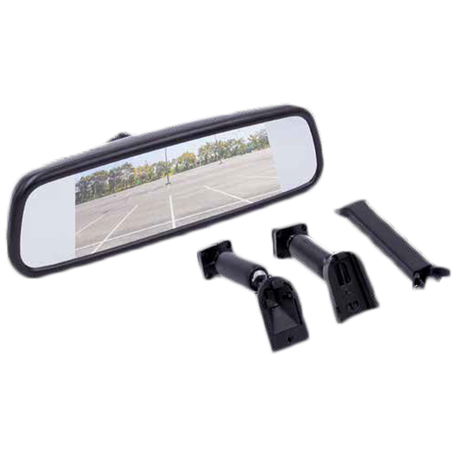 iBeam TE-RM7 7 Inch Mirror/Monitor Single View with 3 Inputs