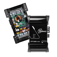 Timpano Audio TPT-1500 4 Ohm 1500 Watts Car Audio Amplifier Fullrange 1 Channel Compact 12 volts Monoblock Fullrange Class D Car Amp