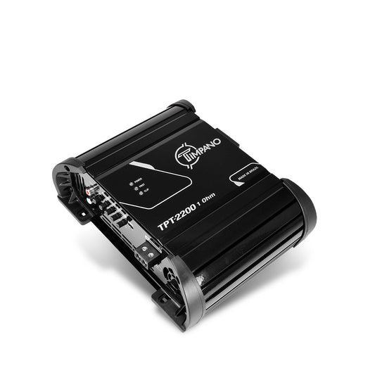 Timpano Audio TPT-2200 1 Ohm 2200 Watts Car Audio Amplifier Fullrange  1 Channel Compact 12 volts Monoblock Fullrange Class D Car Amp