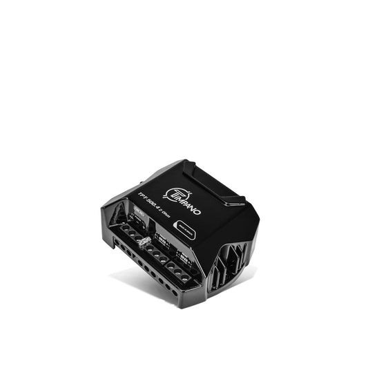 Timpano Audio TPT-500.4 2 Ohm Compact 4 Channel Car Audio Amplifier  4x 125 Watts at 2 Ohm  Mini Stereo 12 volts Fullrange Class D Amp Bridgeable